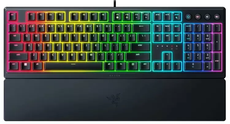 Купить Проводная игровая клавиатура Razer Ornata V3 черный (RZ03-04460800-R3R1) - Vlarnika