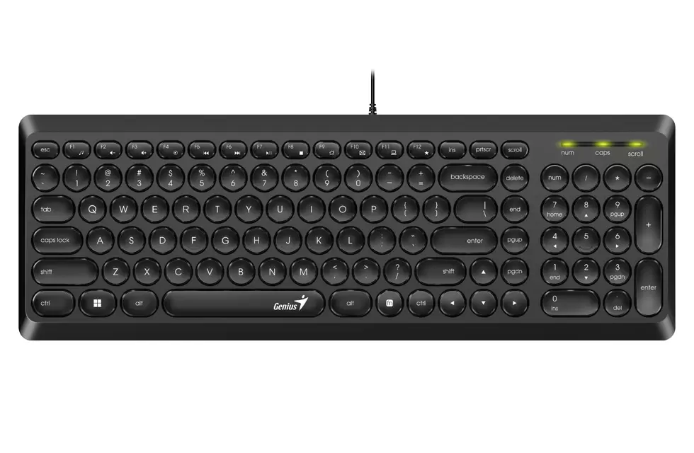 Проводная клавиатура Genius SlimStar Q200 черная (31310020412) - VLARNIKA в Донецке