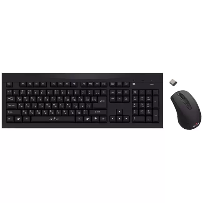 Клавиатура + мышь Oklick 210M клав:черный мышь:черный USB беспроводная - VLARNIKA в Донецке