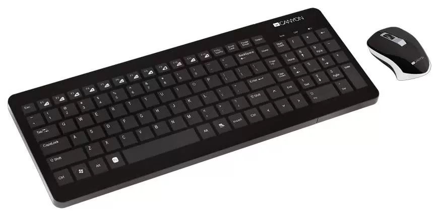 Комплект клавиатура и мышь Canyon CNS-HSETW3-RU Черный - VLARNIKA в Донецке