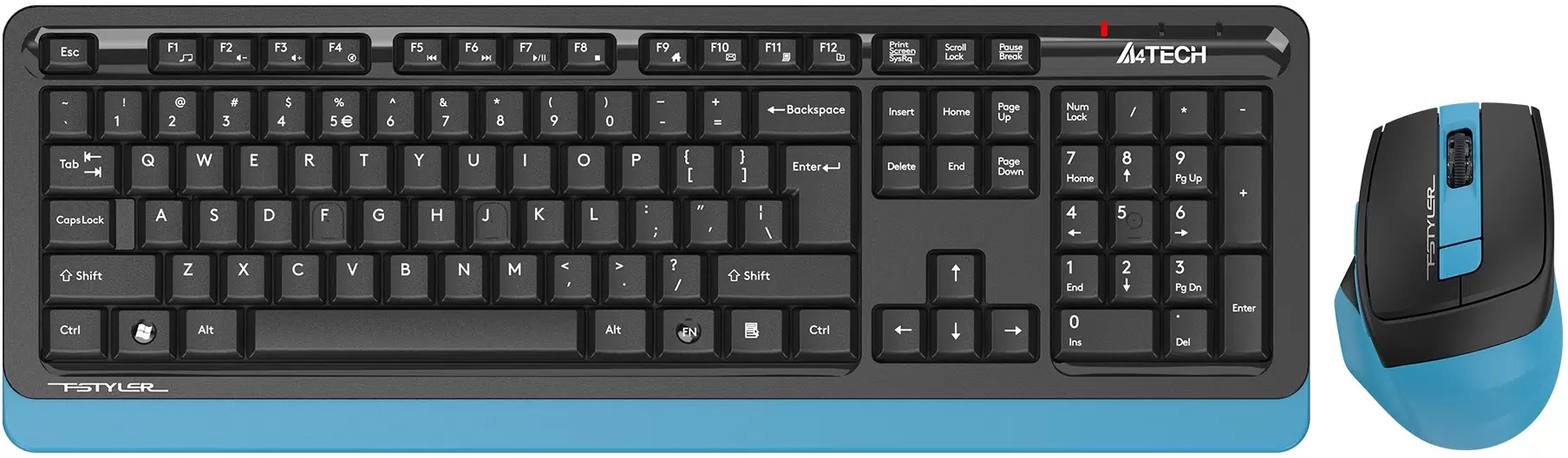 Комплект клавиатура и мышь A4Tech FG1035 (FG1035 NAVY BLUE) - VLARNIKA в Донецке