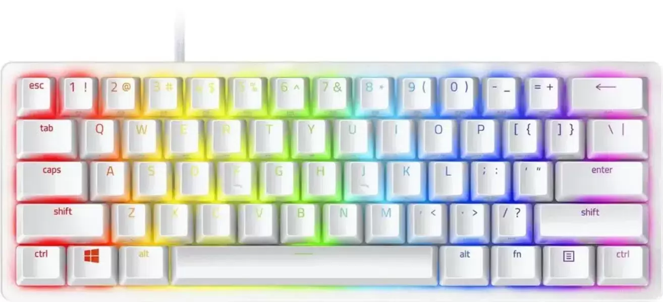Проводная игровая клавиатура Razer Huntsman Mini White (RZ03-03392200-R3R1) - VLARNIKA в Донецке