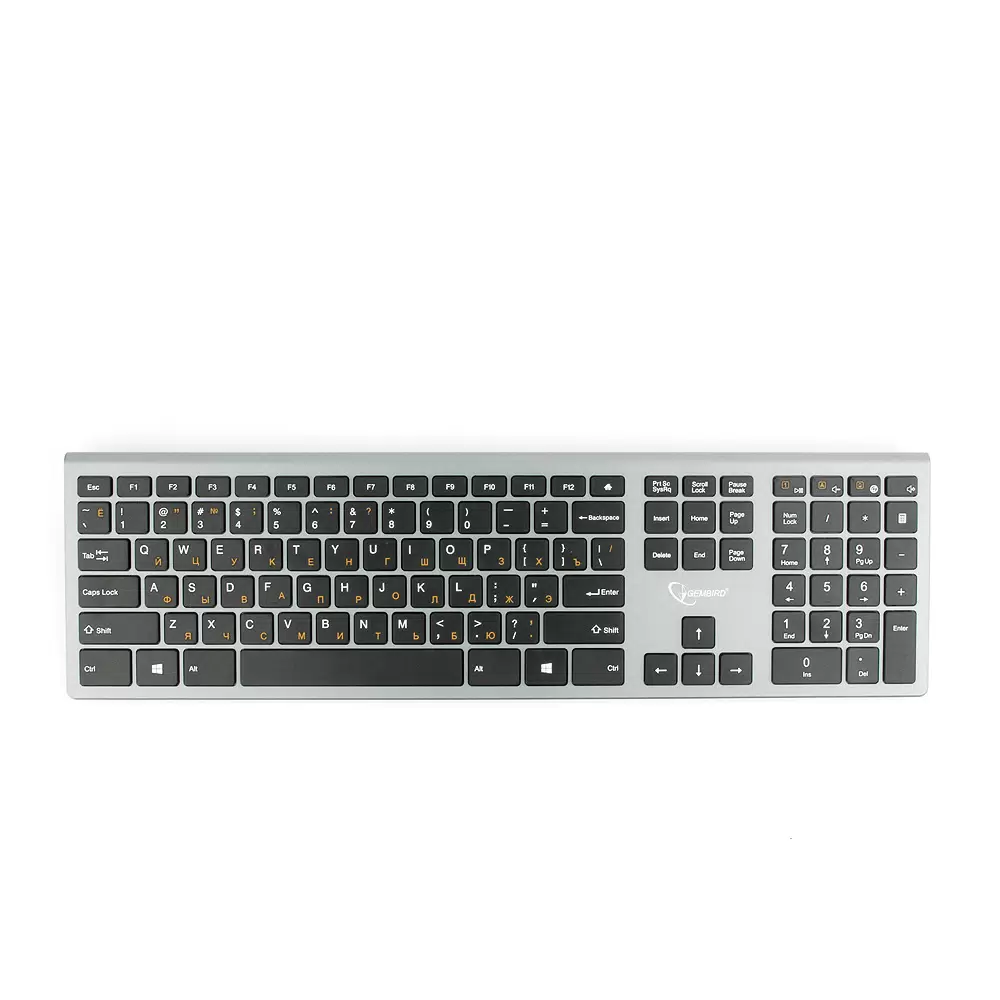 Беспроводная клавиатура Gembird KBW-1 Silver - VLARNIKA в Донецке