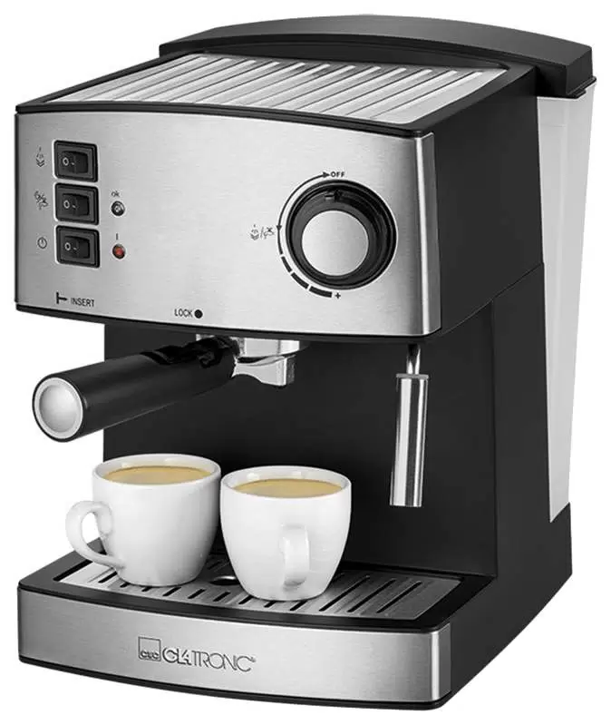 Рожковая кофеварка Clatronic ES 3643 Silver/Black - VLARNIKA в Донецке