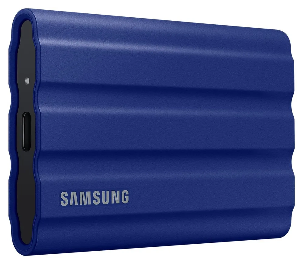Внешний SSD диск 2 Tb USB Type-C Samsung T7 Shield синий - VLARNIKA в Донецке