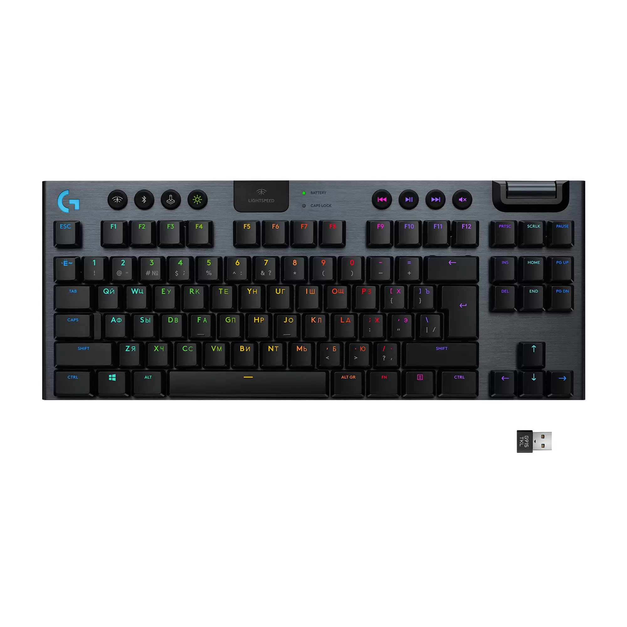 Беспроводная игровая клавиатура Logitech G915 TKL LIGHTSPEED RGB (920-009536) Black - VLARNIKA в Донецке